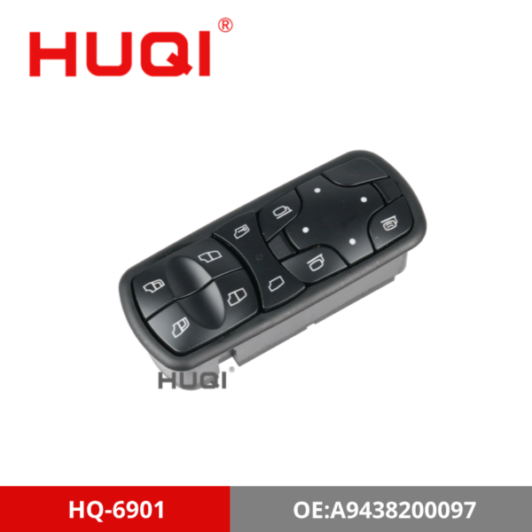 HQ-6901-Left Side Electric Window Swtich Actros/Antos/Acrocs/Axor Mercedes-Benz 9438200097 for Trucks